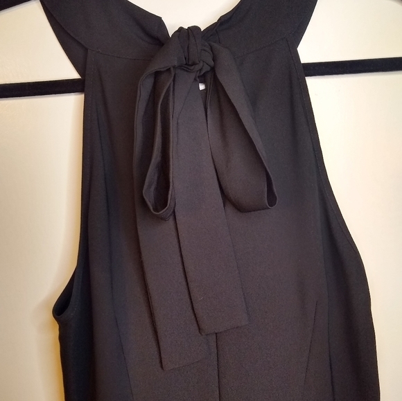 Loft Black tie back jumpsuit Size 0 - Picture 4 of 6